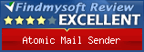 Findmysoft Atomic Mail Sender Editor's Review Rating