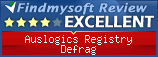 Findmysoft AusLogics Registry Defrag Editor's Review Rating