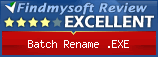 Findmysoft Batch Rename .EXE Editor's Review Rating