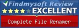 Findmysoft Complete File Renamer Editor's Review Rating