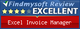 Findmysoft Excel Invoice Manager Editor's Review Rating