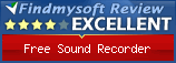 Findmysoft Free Sound Recorder Editor's Review Rating