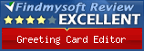 Findmysoft Greeting Card Editor Editor's Review Rating