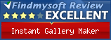 Findmysoft Instant Gallery Maker Editor's Review Rating