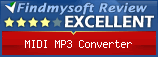 Findmysoft MIDI MP3 Converter Editor's Review Rating