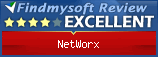 Findmysoft NetWorx Editor's Review Rating