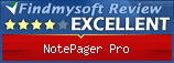 Findmysoft NotePager Pro Editor's Review Rating