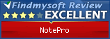 Findmysoft NotePro Editor's Review Rating