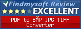 Findmysoft PDF to BMP JPG TIFF Converter Editor's Review Rating