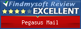 Findmysoft Pegasus Mail Editor's Review Rating