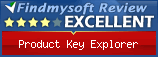 Findmysoft Product Key Explorer Editor's Review Rating