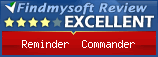 Findmysoft Reminder Commander Editor's Review Rating