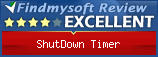 Findmysoft Shutdown Timer Editor's Review Rating