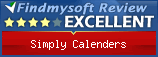 Findmysoft Simply Calenders Editor's Review Rating