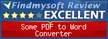 Findmysoft Some PDF to Word Converter Editor's Review Rating
