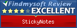 Findmysoft StickyNotes Editor's Review Rating