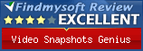 Findmysoft Video Snapshots Genius Editor's Review Rating