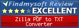 Findmysoft Zilla PDF to TXT Converter Editor's Review Rating