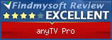 Findmysoft AnyTV Pro Editor's Review Rating
