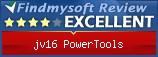 Findmysoft jv16 PowerTools Editor's Review Rating