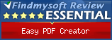 Findmysoft Easy PDF Creator Editor's Review Rating