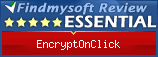 Findmysoft EncryptOnClick Editor's Review Rating