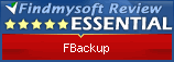Findmysoft FBackup Editor's Review Rating