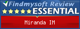 Findmysoft Miranda IM Editor's Review Rating