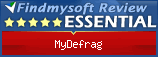 Findmysoft MyDefrag Editor's Review Rating