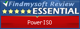 Findmysoft PowerISO Editor's Review Rating