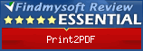 Findmysoft Print2PDF Editor's Review Rating