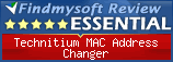 Findmysoft Technitium MAC Address Changer Editor's Review Rating