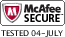 McAfee SECURE sites help keep you safe from identity theft, credit card fraud, spyware, spam, viruses and online scams