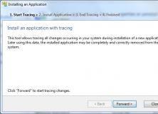 Installing an Application with Tracing