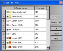 Select File Types