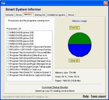 Memory info window