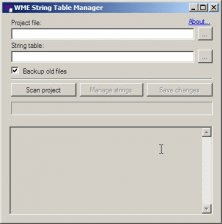 String table manager