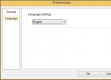 Preferences Window - Language Tab