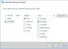 Backup Schedule