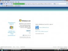 Windows Live Hotmail Default Logon Screen (only 1 user at time)