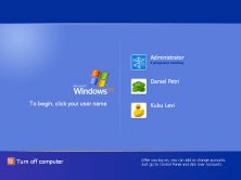Windows XP Logon Screen