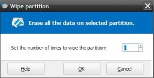 Wipe partition