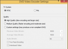 DVD Video Encoder Settings