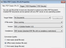 Creating PDF from File - Printing Properties
