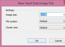 New Hard Disk Image file