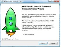 AIM Welcome Screen