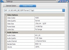 Output Format Settings