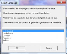 Select a language.