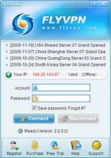 FlyVPN General View
