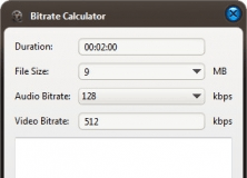 Bitrate Calculator
